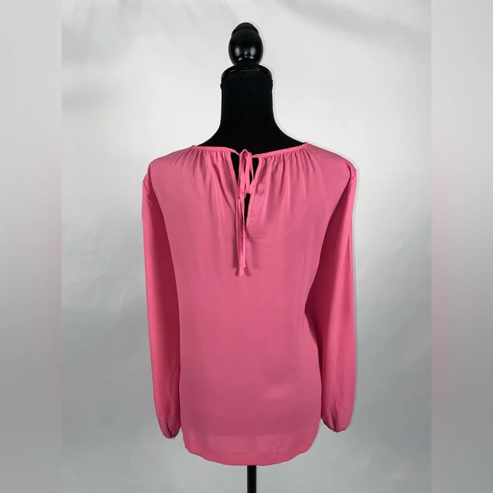 J.Crew Pink Sheer Blouse Top Size 8 J by J.Crew
